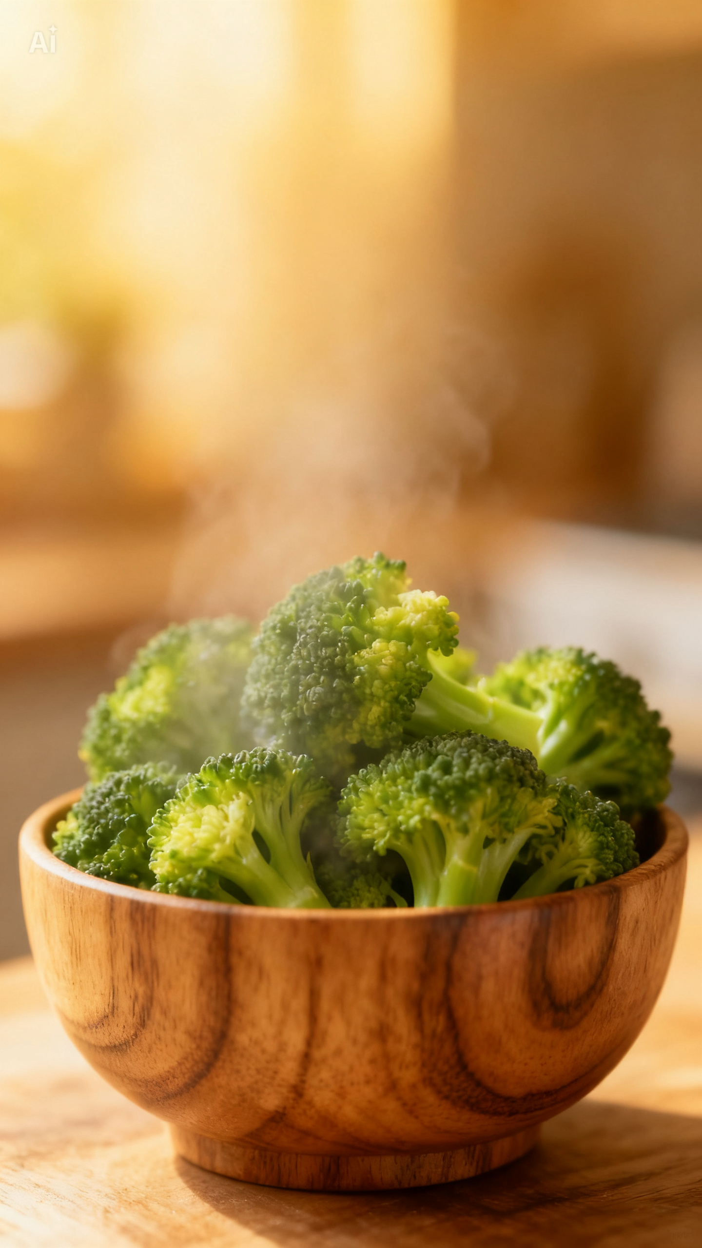 Steamed broccoli